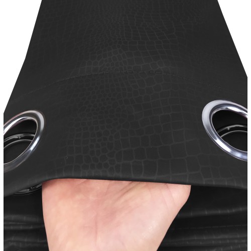 WUNDERBARER VORHANG in Unifarbe SCHWARZ CM. 140X280 BLACK OUT verpackt