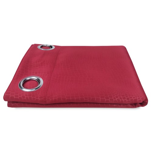 WONDERFUL CURTAIN in solid color BORDEAUX CM. 140X280 BLACK OUT packaged