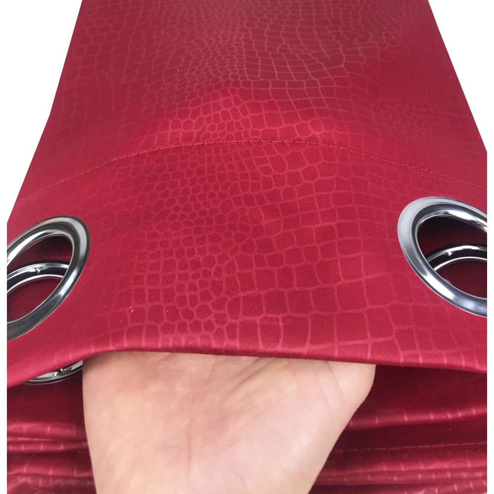 TENDA WONDERFUL in tinta unita BORDEAUX CM. 140X280 BLACK OUT confezionata