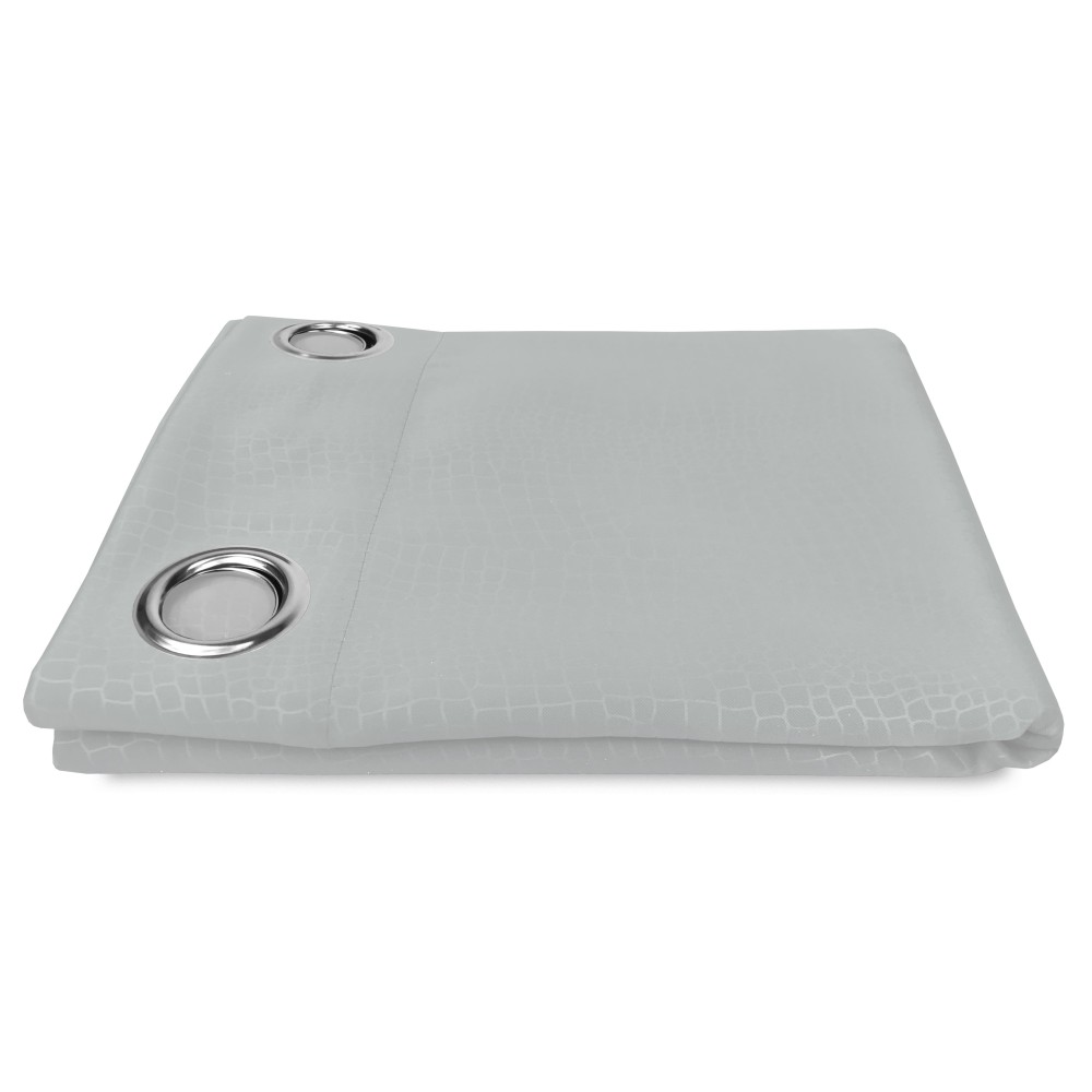 MARAVILLOSA CORTINA en color liso GRIS CM. 140X280 BLACK OUT empaquetado