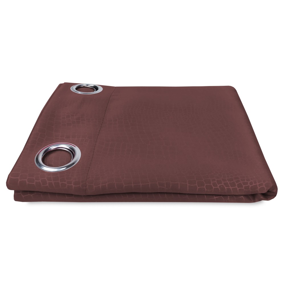 WONDERFUL CURTAIN in solid color BROWN cm. 140X280 BLACK OUT packaged