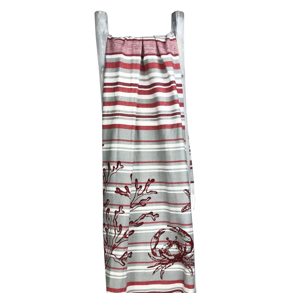 BEACH TOWEL FOUTA CRAB Red size LARGE with backpack Beach KEEP CALM CM.100X200