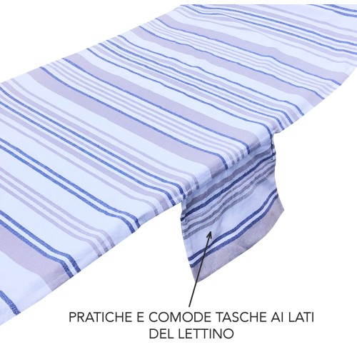 BEACH TOWEL fouta JOY BED in cotton BEDDY BEACH © with pockets SIZE CM. 80 X 200