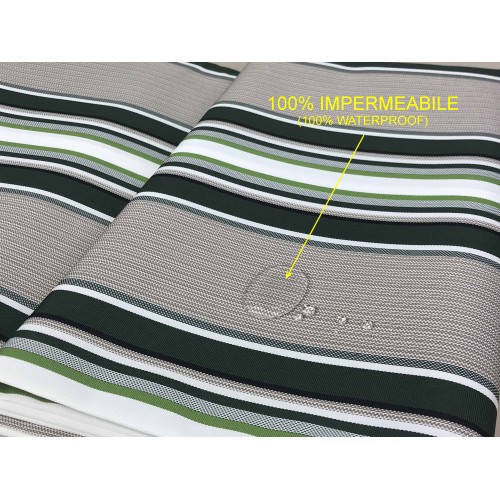 TOLDO DE EXTERIOR VERTIGO BALCÓN JARDÍN RIGHINO VERDE IMPERMEABLE Y REPELENTE AL AGUA