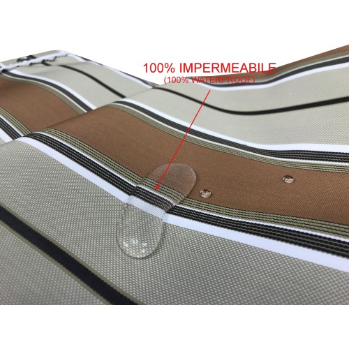 TENDA SOLE VERTIGO da esterno GIARDINO balcone RIGHINO MARRONE impermeabile e idrorepellente