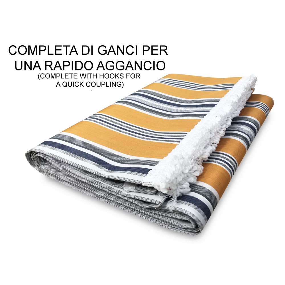 TOLDO EXTERIOR VERTIGO JARDÍN BALCÓN RIGHINO AMARILLO IMPERMEABLE Y REPELENTE AL AGUA