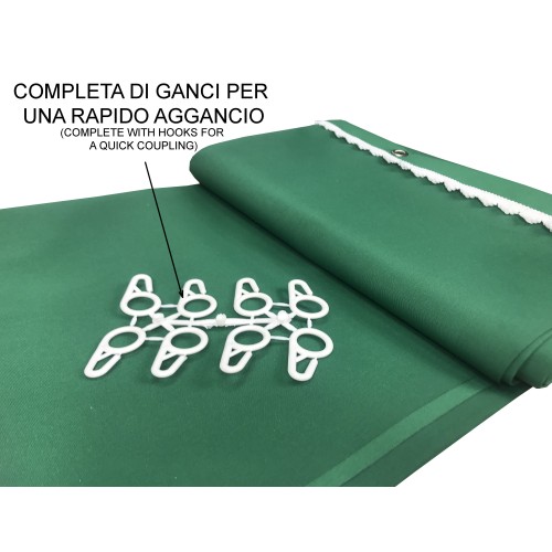 TENDA SOLE VERTIGO da esterno GIARDINO balcone VERDE UNITO impermeabile e idrorepellente
