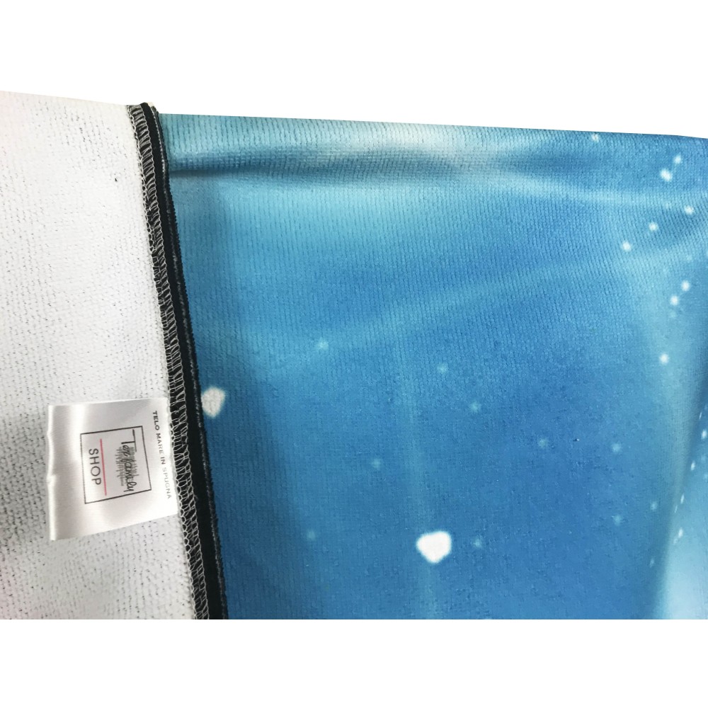 TOALLA DE PLAYA EN ESPONJA TIBURÓN TIBURÓN tamaño grande cm. 90 x 170