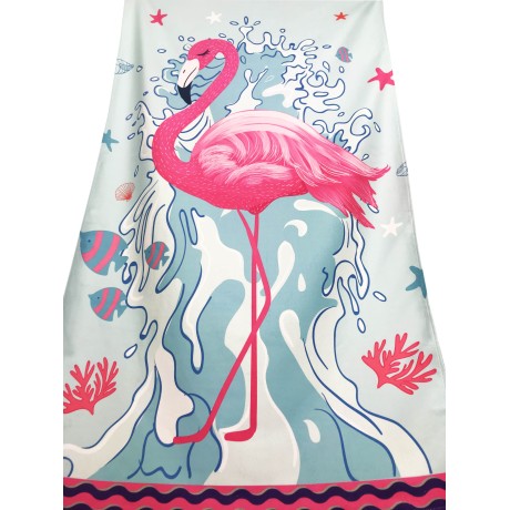 Flamingo Serviette de plage...