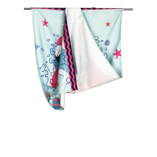 BEACH TOWEL in FENICOPTERO terry size large cm. 90 X 170