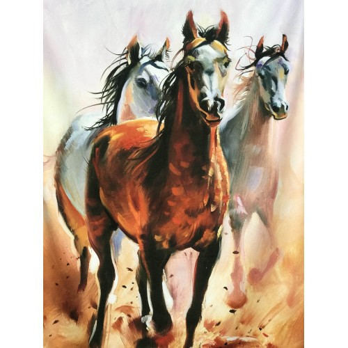 CAVALLI PAINTING Frottee-Strandtuch groß cm. 90 X 170 CM