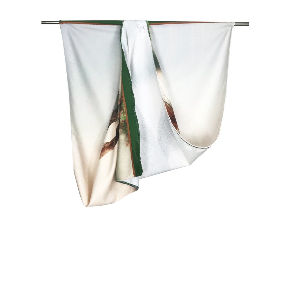 TOALLA DE PLAYA en rizo HORSE en talla RACE grande cm. 90 x 170