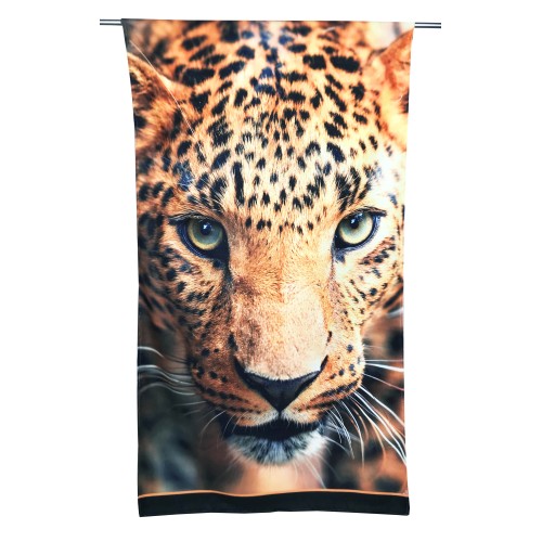 LEOPARD Frotteehandtuch Größe groß cm. 90 X 170 CM