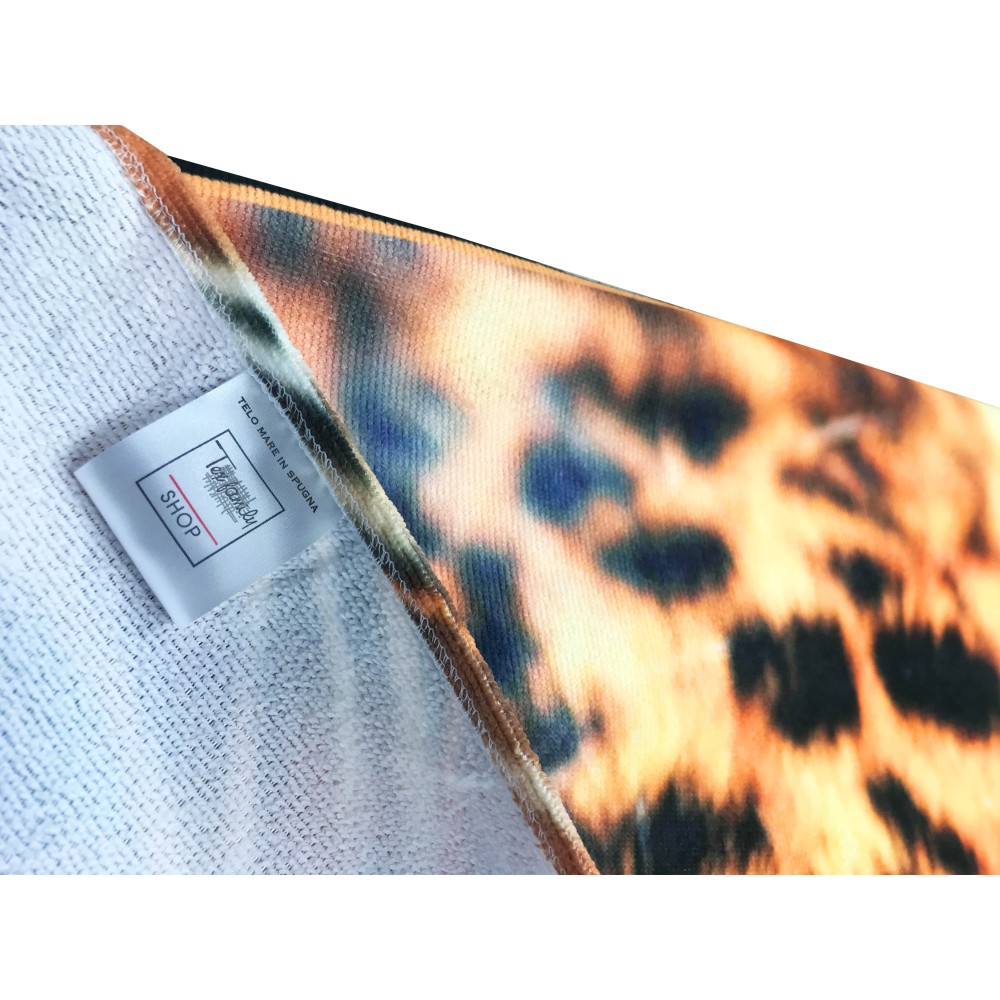 LEOPARD terry towel size large cm. 90 X 170