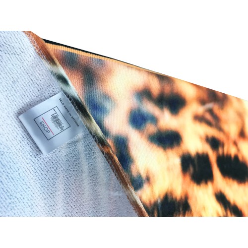 LEOPARD Frotteehandtuch Größe groß cm. 90 X 170 CM