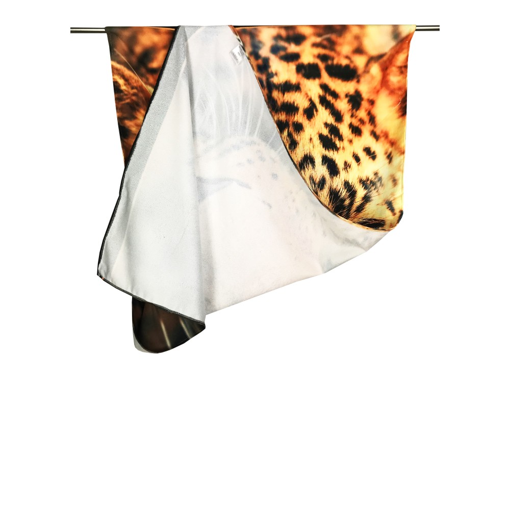 LEOPARD Frotteehandtuch Größe groß cm. 90 X 170 CM