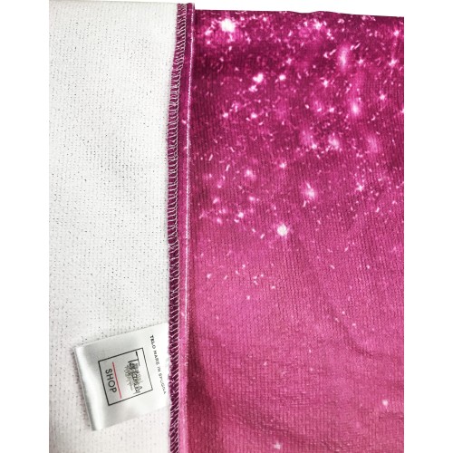 TELO MARE in spugna UNICORNO Rosa misura grande cm. 90 X 170