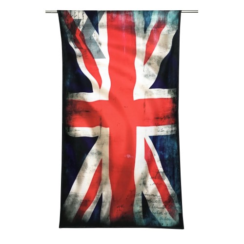 TERRY BEACH TOWEL ENGLISH FLAG size large cm. 90 X 170