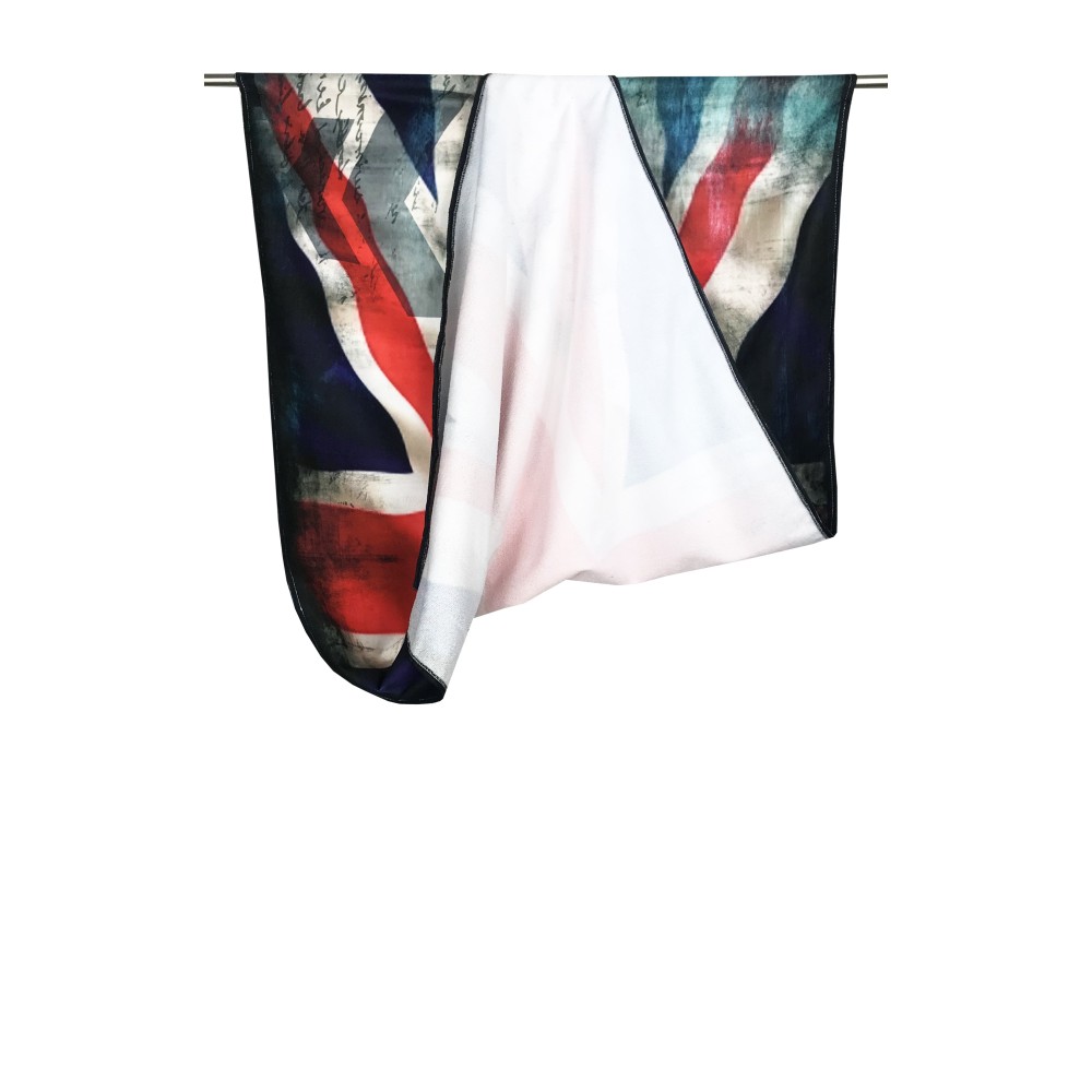 TOALLA DE PLAYA RIZO BANDERA INGLESA talla grande cm. 90 x 170