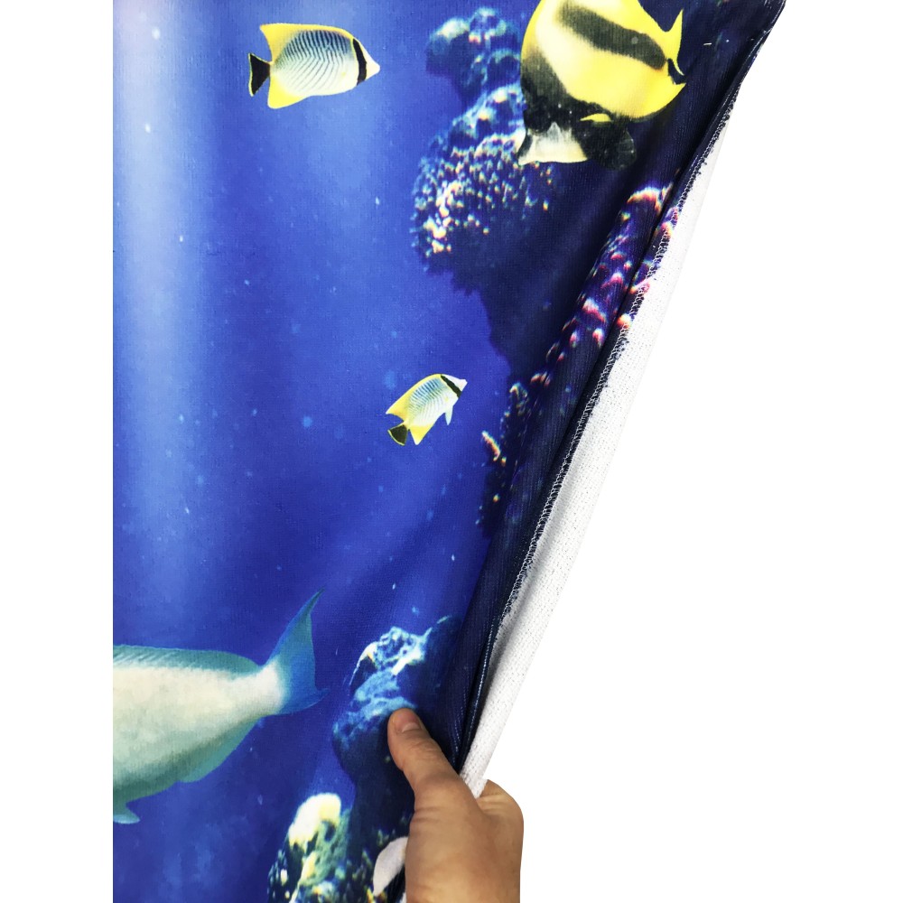 BEACH TOWEL in terry SEABED size large cm. 90 X 170