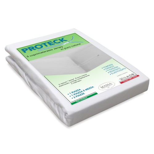 PROTECK MATTRESS COVER with zipper Zip IN JERSEY of pure stretch cotton