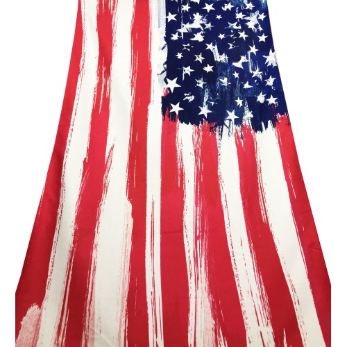 TERRY BEACH TOWEL AMERICAN FLAG size large cm. 90 X 170