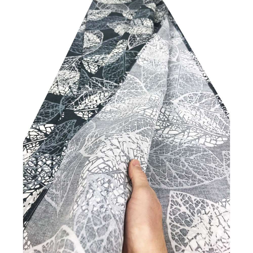 Serviette pour Meubles Grand Foulard Couvre-lit Canapé Tissu LONETA Feuilles