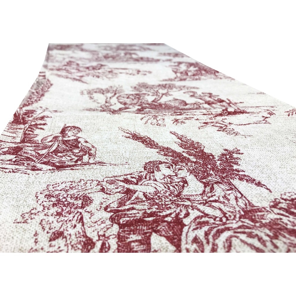 TELO ARREDO copritutto GRAN FOULARD COPRILETTO copridivano TESSUTO LONETA Toiles de Jouy