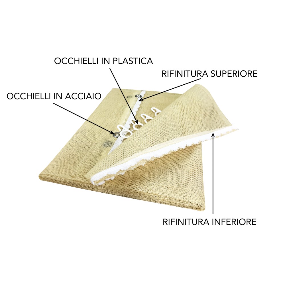 TENDA rete ZANZARIERA da esterno GIARDINO BALCONE unito BEIGE