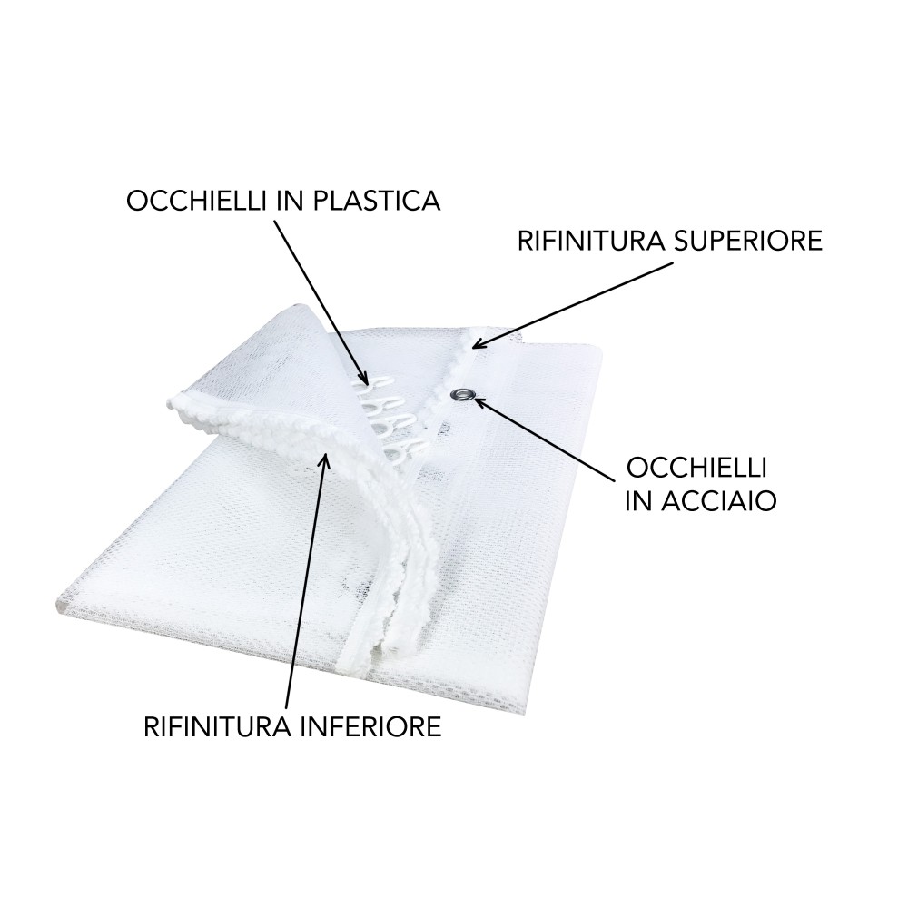 MOSKITONETZ FÜR DEN AUSSENBEREICH VORHANG GARTEN BALKON VEREINIGT WEISS