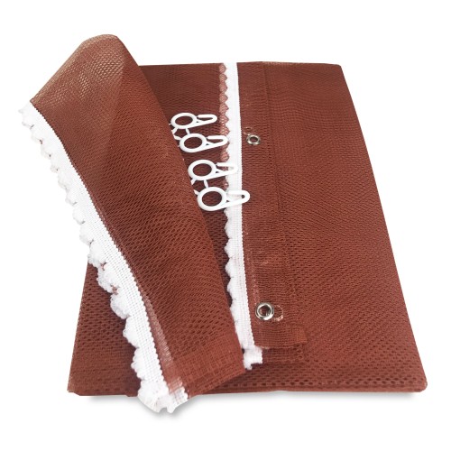 MOSQUITERA DE EXTERIOR CORTINA JARDÍN BALCÓN UNITED BROWN