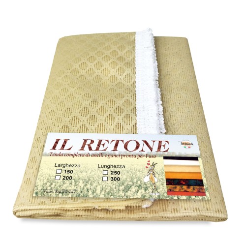 OUTDOOR Moskitonetz VORHANG GARTEN BALKON Raute uni BEIGE cm.150X250 extra Qualität