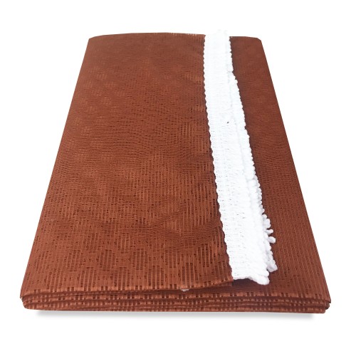 CURTAIN net mosquito net outdoor GARDEN BALCONY rhombus plain RUST cm.150X250 extra quality