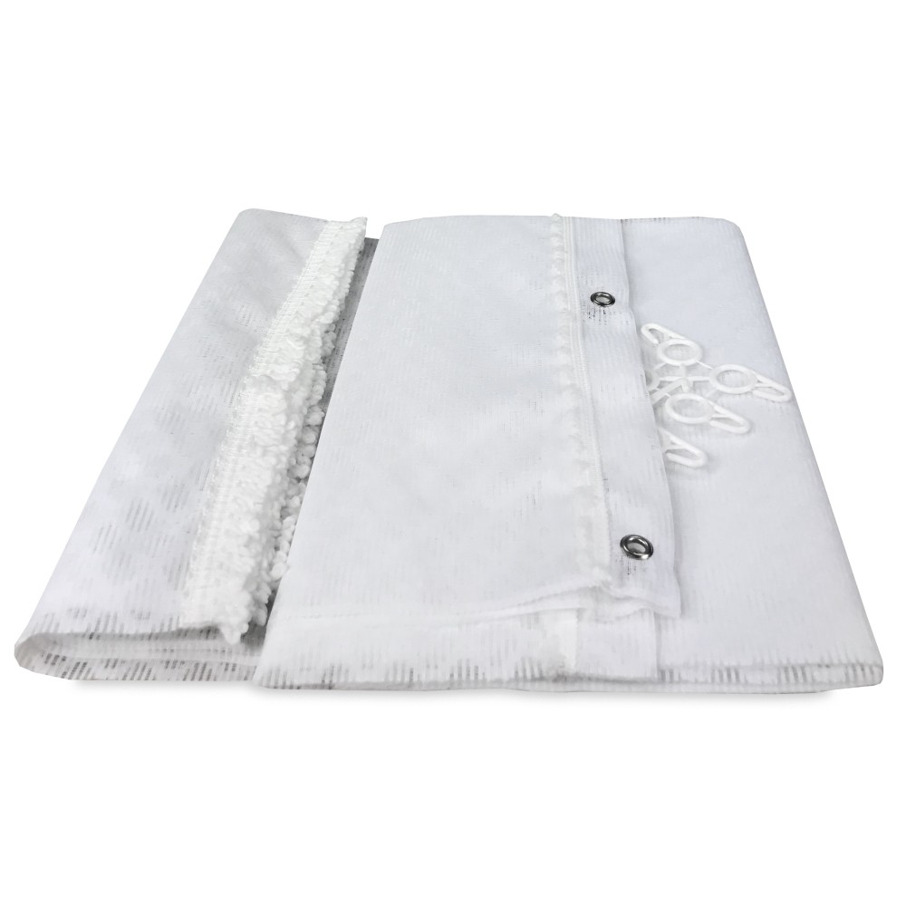 MOSQUITERA EXTERIOR CORTINA JARDÍN BALCÓN rombo liso BLANCO cm.150X250 calidad extra