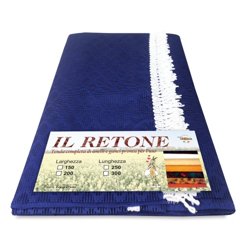 TENDA rete ZANZARIERA da esterno GIARDINO BALCONE rombo unito BLU cm.150X250 qualità extra