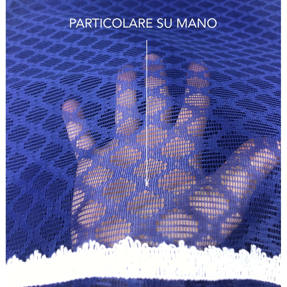 RIDEAU MOUSTIQUAIRE DE L'EXTÉRIEUR: JARDIN, BALCON DIAMANT ROYAUME-UNI BLEU CM.150X250 QUALITÉ EXTRA