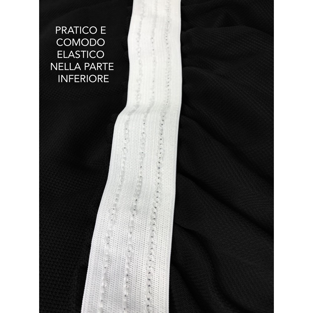 COPRIDIVANO Universale elasticizzato ROMA antimacchia NERO