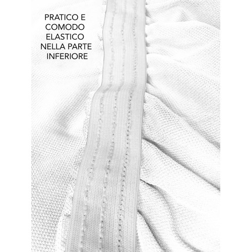 COPRIDIVANO Universale elasticizzato ROMA antimacchia BIANCO
