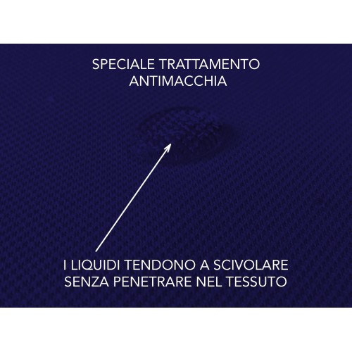 Universal stretch sofa cover ROMA stain-resistant DARK BLUE