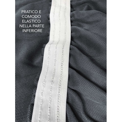 Funda de sofá elástica universal ROMA antimanchas GRIS OSCURO