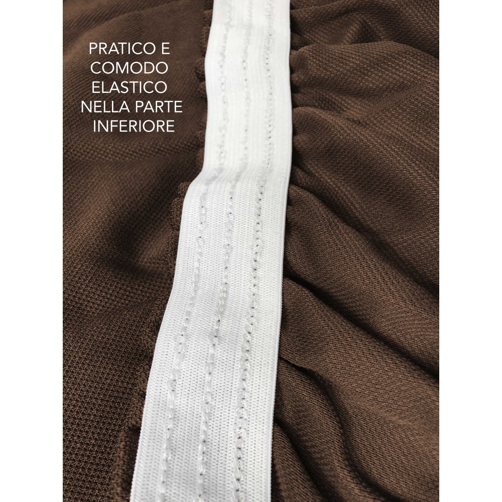 Universal stretch sofa cover ROMA stain-resistant BROWN