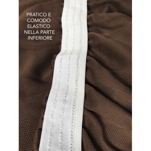 Universal stretch sofa cover ROMA stain-resistant BROWN