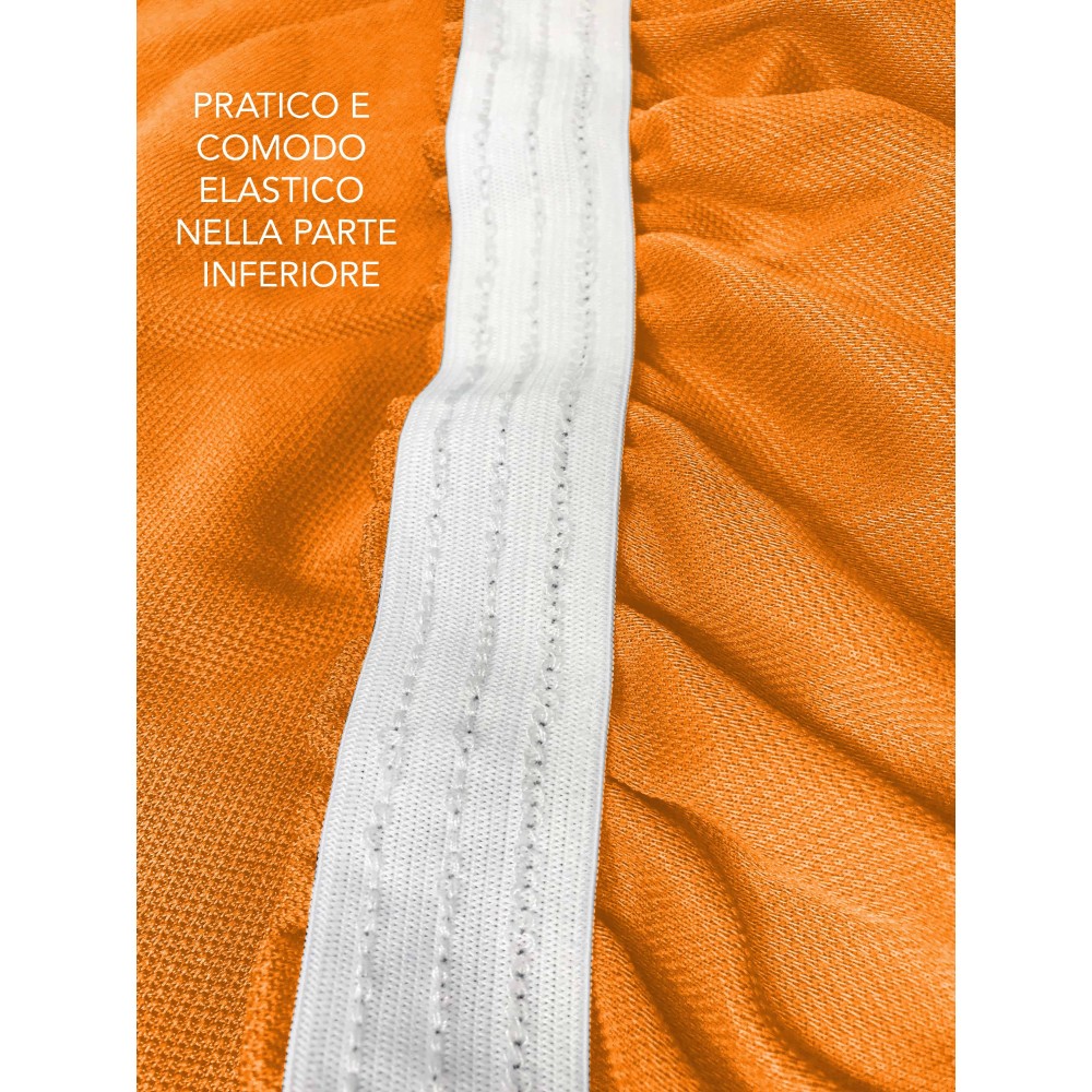 Funda de sofá tensada universal ROMA resistente a las manchas ORANGE