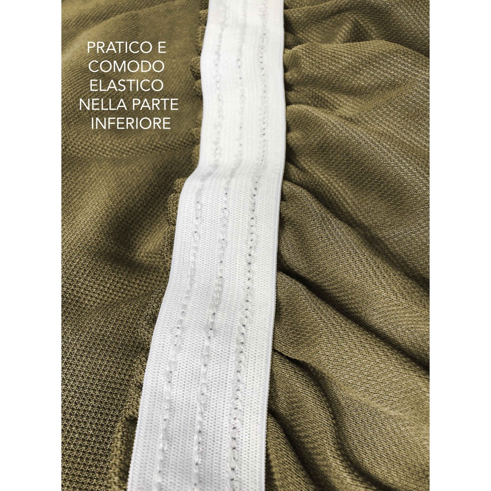 COPRIDIVANO Universale elasticizzato ROMA antimacchia TORTORA