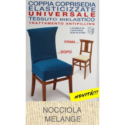 COPRISEDIA ELASTICIZZATO NEW YORK INTERO NOCCIOLA MELANGE