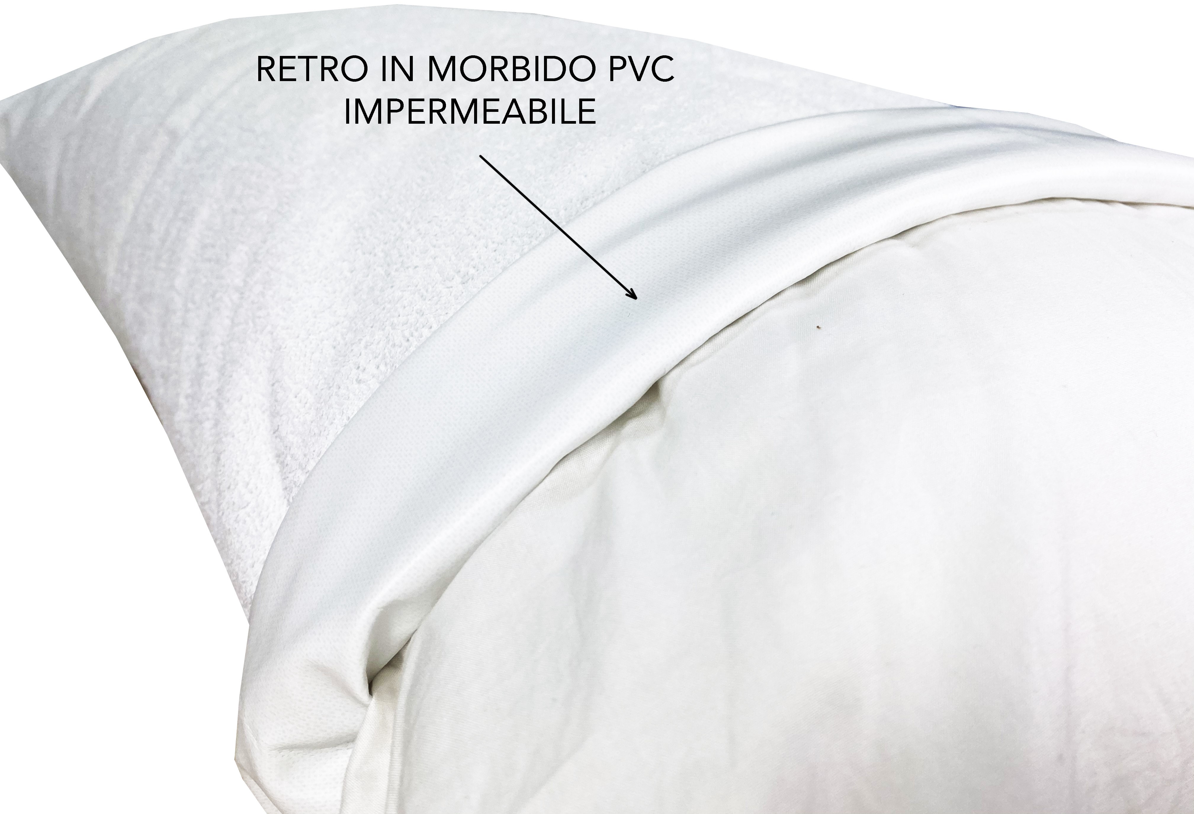 Misura 40x60 cm Spugna 100% Cotone Federa copricuscino Impermeabile e Traspirante Tural 