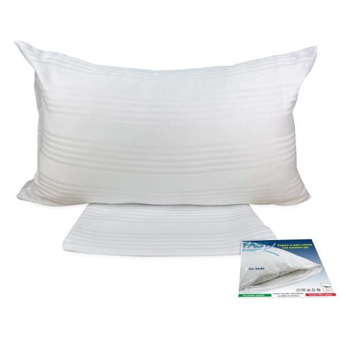 Par de Fundas de Almohada de Algodón FAST con Cremallera – Protección y Confort 50x80 cm