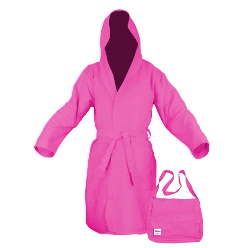 Albornoz técnico niño KIDDY BABY BOY EN MICROFIBRA ROSA