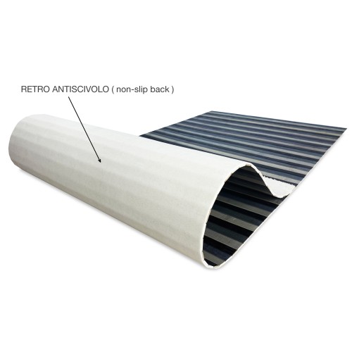 WOODY © KÜCHENTEPPICH aus Holz BAMBUSGRAU SCHWARZ SCHATTIERT alle Größen