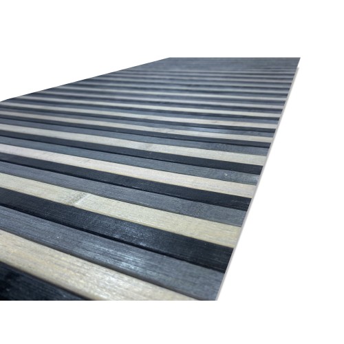 TAPPETO cucina WOODY © IN legno BAMBOO GRIGIO NERO SFUMATO tutte le misure